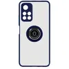 Image de Coque pour Xiaomi Poco M4 Pro 5G et Redmi Note 11S 5G Bi-matière Bague Métallique Support Vidéo Avizar Bleu