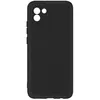 Image de Coque pour Samsung Galaxy A03 Silicone Semi-rigide Finition Soft-touch Fine Avizar noir