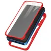 Image de Coque pour Xiaomi Redmi Note 11 Pro 5G Dos Plexiglas Avant Polymère Coins Renforcés Avizar Contour rouge