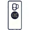 Image de Coque pour Samsung Galaxy S9 Bi-matière Bague Métallique Support Vidéo Avizar bleu