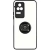 Image de Coque pour Xiaomi Poco F4 5G Bi-matière Bague Métallique Support Vidéo Avizar noir