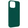 Image de Coque pour iPhone 14 Silicone Flexible Finition Mate Anti-traces Avizar vert foncé
