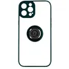 Image de Coque pour iPhone 14 Pro Bi-matière Bague Métallique Support Vidéo Avizar vert