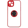 Image de Coque pour iPhone 14 Plus Bi-matière Bague Métallique Support Vidéo Avizar rouge