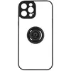 Image de Coque pour iPhone 14 Pro Max Bi-matière Bague Métallique Support Vidéo Avizar noir