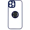 Image de Coque pour iPhone 14 Pro Max Bi-matière Bague Métallique Support Vidéo Avizar bleu