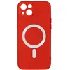Image de Coque pour iPhone 14 Compatible Magsafe Protection Semi Rigide Soft-Touch Avizar rouge