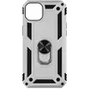 Image de Coque pour iPhone 14 Antichoc Bi-matière Bague Support Vidéo Avizar argent