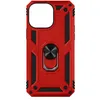 Image de Coque pour iPhone 14 Pro Antichoc Bi-matière Bague Support Vidéo Avizar rouge