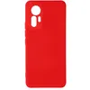 Image de Coque pour Xiaomi 12 Lite Silicone Semi-rigide Finition Soft-touch Fine Avizar rouge