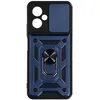 Image de Coque pour Xiaomi Redmi Note 12 5G avec Cache caméra et Bague Support Vidéo Avizar Bleu