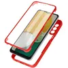Image de Coque pour Samsung Galaxy A13 5G et A04s Antichoc Dos Plexiglas Avant Polymère Coins Renforcés Avizar Contour rouge