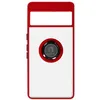 Image de Coque pour Google Pixel 7 Pro Bi-matière Bague Métallique Support Vidéo Avizar Rouge