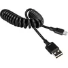 Image de Câble USB vers Micro-USB 2A Extensible de 35cm à 80cm Charge Rapide Avizar Noir