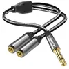 Image de Adaptateur Audio LinQ Jack 3.5mm mâle vers 2x Jack 3.5mm femelle