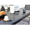 Image de Table De Jardin Et 10 Chaises En Aluminium Gris Ravenne