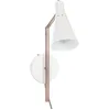 Image de Applique En Fer Bren - H. 47 Cm - Blanc