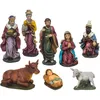 Image de Atmosphera 8 Santons pour crèche de Noël - H. 20 cm - Multicolore