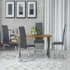 Image de Lot De 4 Chaises Mia Grises Pour Salle Ã Manger