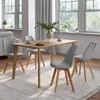 Image de Lot De 4 Chaises Sara Gris Clair Pour Salle Ã Manger