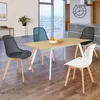 Image de Lot De 4 Chaises Mandy Mix Color Blanc Gris Bleu Canard Et Noir