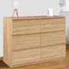 Image de Commode 6 Tiroirs Tomi Bois Façon Hêtre