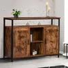 Image de Buffet 2 Portes Dayton Avec ÃtagÃ¨res Effet Vieilli Design Industriel
