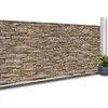 Image de Brise Vue Occultant 2 X 10 M Motif Pierre 160 Gr/M²