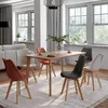 Image de Lot de 6 chaises SARA mix color gris foncÃ© x2, beige x2, terracotta x2