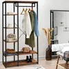 Image de Dressing penderie Ã©tagÃ¨re DAYTON effet vieilli design industriel