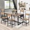 Image de Lot De 6 Chaises De Cuisine Detroit Design Industriel