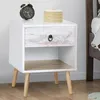 Image de Lot de 2 tables de chevet BAHIA 1 tiroir scandinave