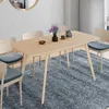 Image de IDMarket Table À Manger Extensible Rectangle Noor 4-6 Personnes Effet Bois 120-160 Cm