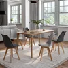 Image de Lot de 6 chaises scandinaves SARA mix color gris foncÃ© x3 et gris clair x3