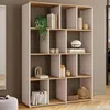 Image de IDMarket Etagère Bibliothèque Jena 4 Niveaux Blanc Et Effet Bois H.143 Cm