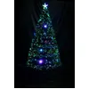Image de Sapin de Noël artificiel fibre optique LED multicolore étoile H1,20 m
