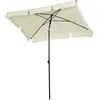 Image de Outsunny Parasol Rectangulaire Inclinable Alu Acier Polyester Haute Densit? Diam?Tre 2 M Beige Clair