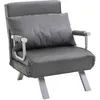 Image de Homcom Fauteuil Chauffeuse Canapé-Lit Convertible