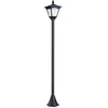 Image de Homcom Outsunny Luminaire Extérieur Solaire Lampadaire Lanterne Classique Led 10 Lm Dim. 15l X 15l X 120h Cm Noir