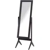 Image de Homcom Miroir à pied inclinaison réglable dim. 47L x 46l x 148H cm MDF brun foncé