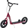 Image de Homcom Trottinette Patinette Pneus 30 Cm Hauteur Guidon Réglable Poignée Frein Et Béquille Acier