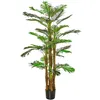 Image de Palmier artificiel H.1,85 m tronc branches lichen pot inclus