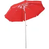 Image de Outsunny Parasol Inclinable Octogonal ? 190 Cm Tissu Polyester Haute Densit? Anti-Uv Hauteur R?Glable M?T Alu Sac De Transport Inclus Rouge