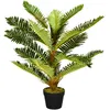 Image de Palmier artificiel H.0,85 m grand réalisme pot inclus