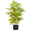Image de Homcom Bambou artificiel H.60 cm feuilles denses réalistes lichen pot inclus