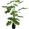Image de Homcom Plante artificielle Monstera H.1,8 m feuilles de tortue grand réalisme