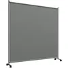 Image de Outsunny Panneau Brise-Vue Paravent Extérieur Sur Roulettes - Autoportant - Dim. 183l X 30l X 181h Cm - Gris