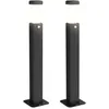 Image de Outsunny Lot De 2 Lampes D'extérieur - Bornes Lumineuses Led - Norme Ip65 - Alu Noir