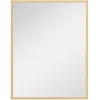 Image de Homcom Miroir mural rectangulaire dim. 70L x 90H cm cadre MDF aspect bois clair