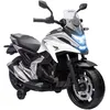 Image de Moto électrique enfant Honda NC750x - musiques, feux AV LED, entrée USB MP3 jack - 2 roues support aux. - blanc
